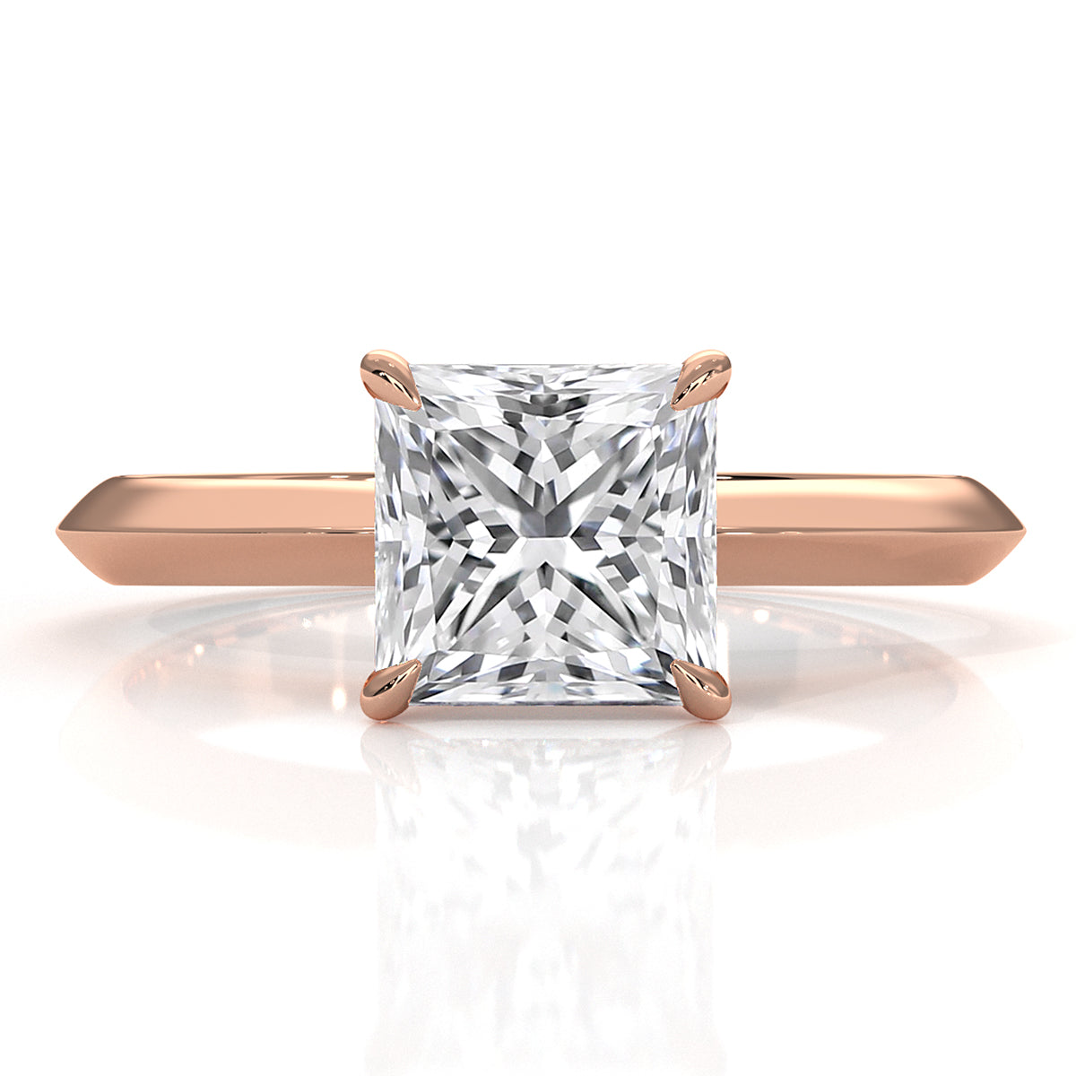 3g 2.2mm Claw Prong Solitaire Style Lab Grown Diamond Engagement Ring IGI Certified 1.00 Ctw.